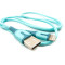 Кабель Dengos USB - Lightning (M/M), 1 м, Blue (PLS-L-IND-SOFT-BLUE)