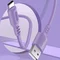 Кабель ColorWay USB - USB Type-C (M/M), soft silicone, 2.4 А, 1 м, Purple (CW-CBUC044-PU)