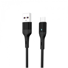 Кабель SkyDolphin S06V LED Smart Power USB - micro USB (M/M), 1 м, Black (USB-000559)