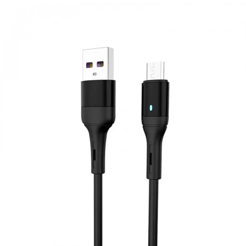Кабель SkyDolphin S06V LED Smart Power USB - micro USB (M/M), 1 м, Black (USB-000559) Кабель SkyDolphin S06V LED Smart Power USB - micro USB (M/M), 1 м, Black (USB-000559)