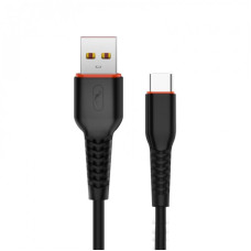 Кабель SkyDolphin S54T Soft USB - USB Type-C (M/M), 1 м, Black (USB-000430)