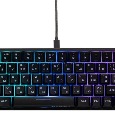 Клавіатура 2E Gaming KG350UBK RGB Ukr Black (2E-KG350UBK)