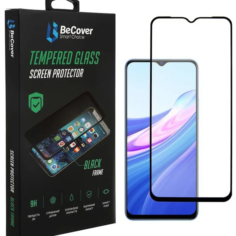 Захисне скло BeCover для Vivo Y33s/Y21 Black (707248)