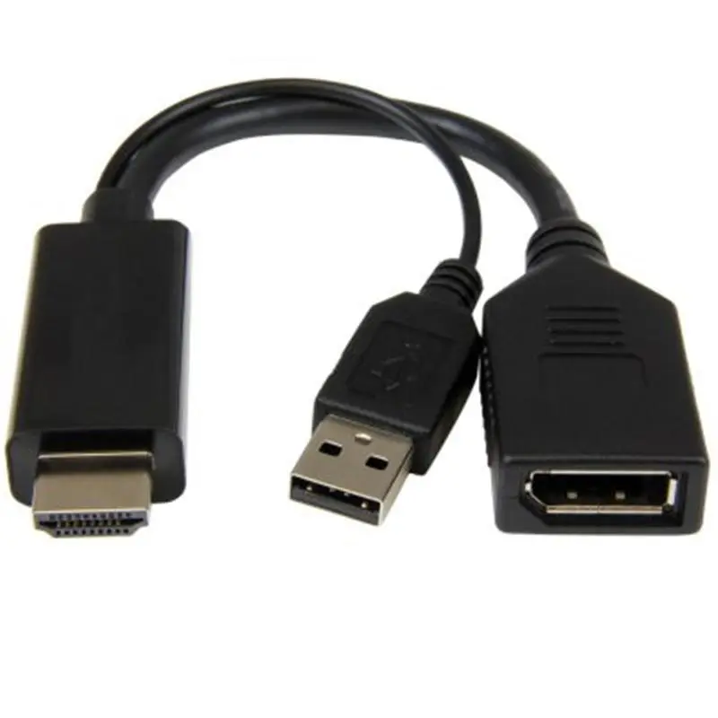 Адаптер Cablexpert HDMI - DisplayPort V 2.0 (M/F), 0.1 м, чорний (A-HDMIM-DPF-01) коробка Адаптер Cablexpert HDMI - DisplayPort V 2.0 (M/F), 0.1 м, чорний (A-HDMIM-DPF-01) коробка