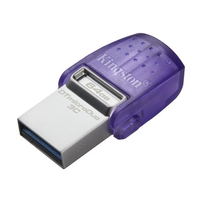 Флеш-накопичувач USB3.2 64GB Type-C Kingston DataTraveler microDuo 3C (DTDUO3CG3/64GB)