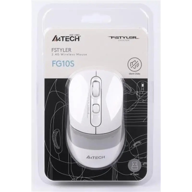 Миша бездротова A4Tech FG10S White USB Миша бездротова A4Tech FG10S White USB