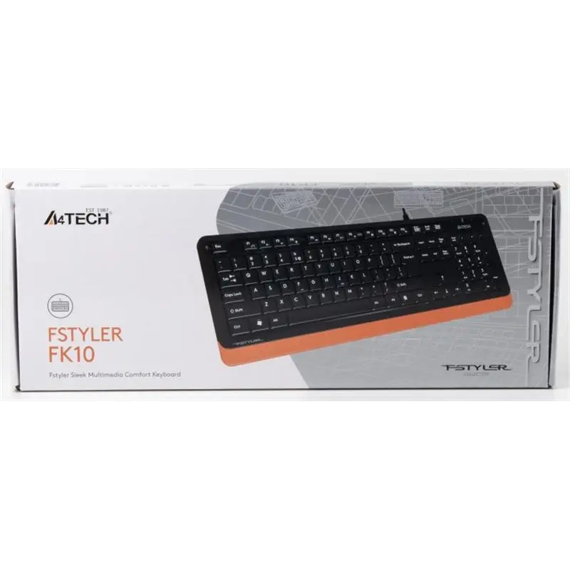 Клавіатура A4Tech FK10 Ukr Orange Клавіатура A4Tech FK10 Ukr Orange