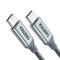 Кабель Choetech USB Type-C - USB Type-C (M/M), 1.8 м, Grey (XCC-1002)