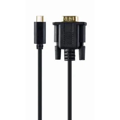 Кабель Cablexpert USB Type-C - VGA (M/M), 2 м, чорний (A-CM-VGAM-01) Кабель Cablexpert USB Type-C - VGA (M/M), 2 м, чорний (A-CM-VGAM-01)