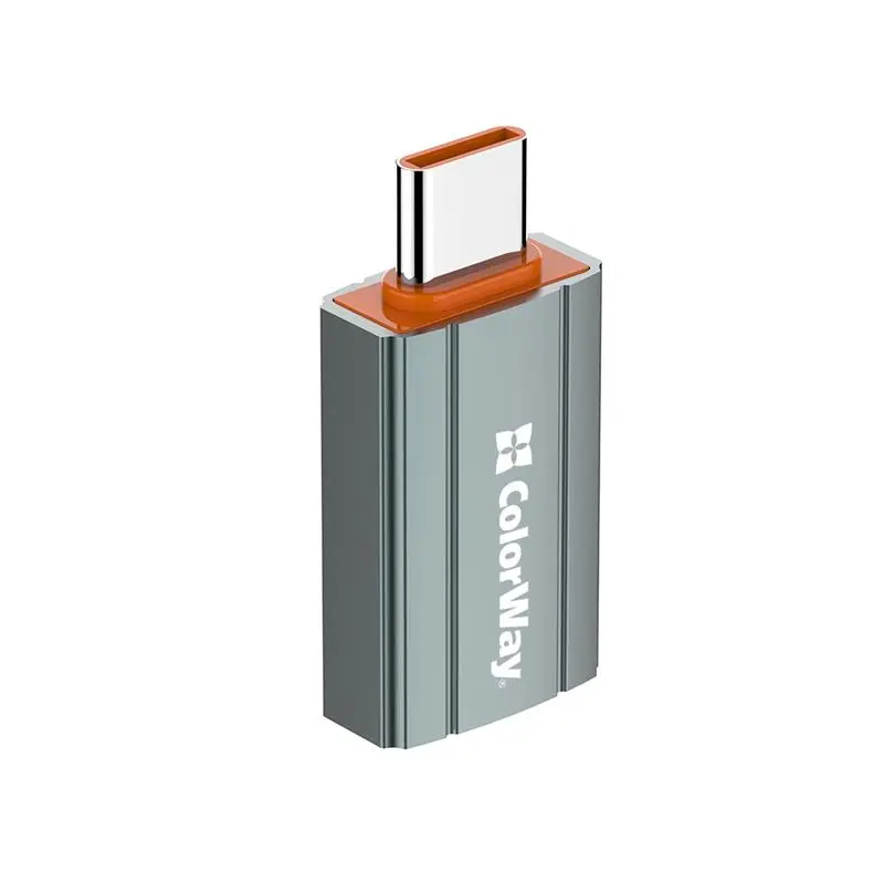 Адаптер Colorway USB - USB Type-C V 3.0 (F/M) Gray (CW-AD-AC) Адаптер Colorway USB - USB Type-C V 3.0 (F/M) Gray (CW-AD-AC)