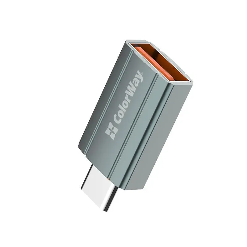 Адаптер Colorway USB - USB Type-C V 3.0 (F/M) Gray (CW-AD-AC) Адаптер Colorway USB - USB Type-C V 3.0 (F/M) Gray (CW-AD-AC)