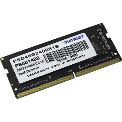 Модуль пам`яті SO-DIMM 8GB/2400 DDR4 Patriot Signature Line (PSD48G240081S)