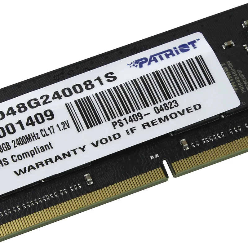 Модуль пам`яті SO-DIMM 8GB/2400 DDR4 Patriot Signature Line (PSD48G240081S)