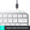 Клавіатура бездротова Logitech MX Keys Mini For Mac Minimalist Wireless Illuminated Pale Grey (920-010526)