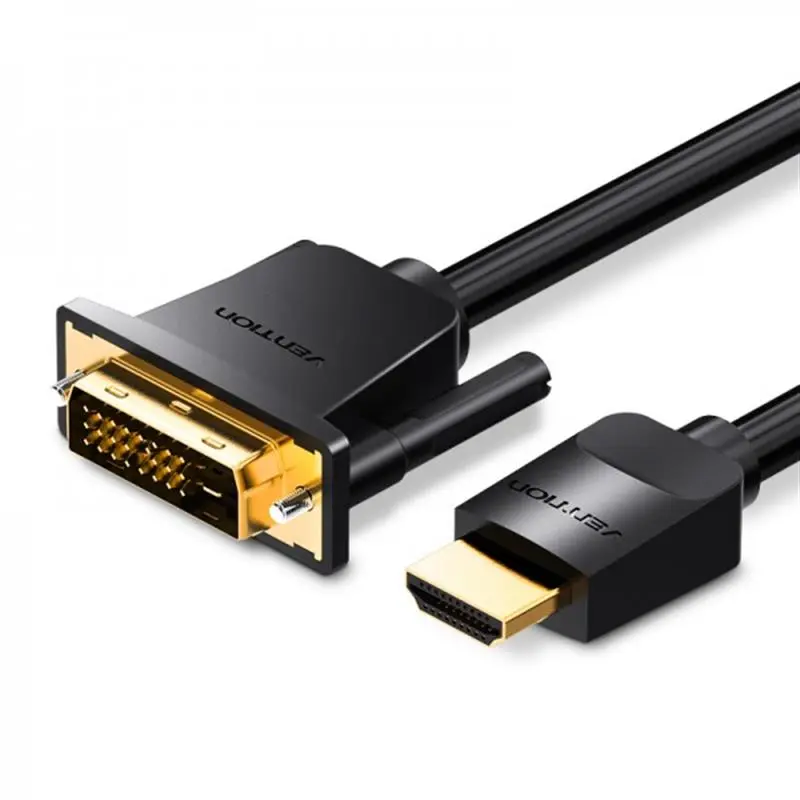 Кабель Vention DVI - HDMI (M/M), 1 м, Black (ABFBF) Кабель Vention DVI - HDMI (M/M), 1 м, Black (ABFBF)