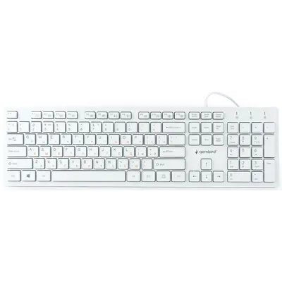 Клавіатура Gembird KB-MCH-03-W-UA Ukr White