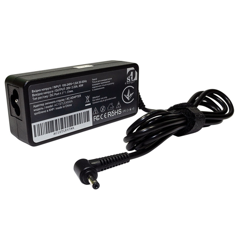 Блок живлення 1StCharger для ноутбука Lenovo 20V 45W 2.25A 4.0х1.35мм (AC1STLE45WF)