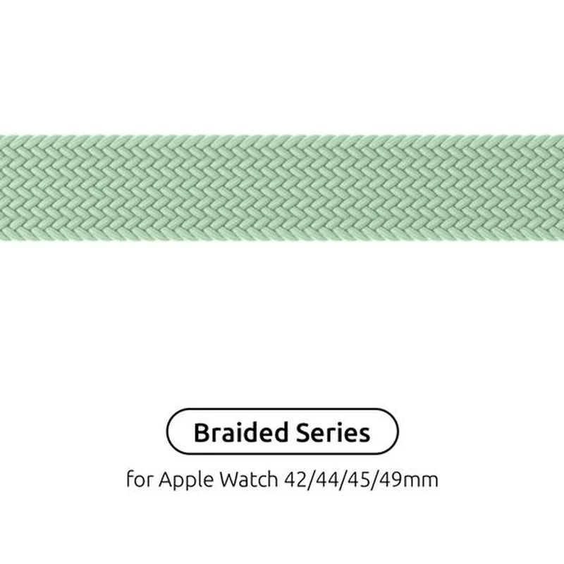 Ремінець Armorstandart Braided Solo Loop для Apple Watch 42mm/44mm/45mm/49mm Mint Size 6 (148 mm) (ARM64913)
