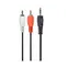 Аудіо-кабель Cablexpert 3.5 мм - 2хRCA (M/M), 0.2 м, Black (CCA-458/0.2) Аудіо-кабель Cablexpert 3.5 мм - 2хRCA (M/M), 0.2 м, Black (CCA-458/0.2)