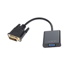 Перехідник Atcom DVI - VGA (M/F), Dual Link, 0.1 м, Black (9214)