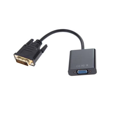 Перехідник Atcom DVI - VGA (M/F), Dual Link, 0.1 м, Black (9214)