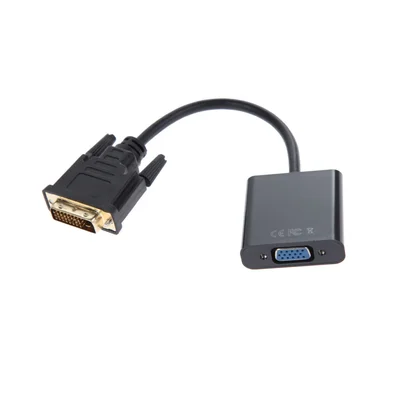 Перехідник Atcom DVI - VGA (M/F), Dual Link, 0.1 м, Black (9214)