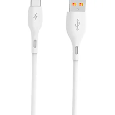 Кабель SkyDolphin S22T Soft Silicone USB - USB Type-C (M/M), 1 м, White (USB-000602)
