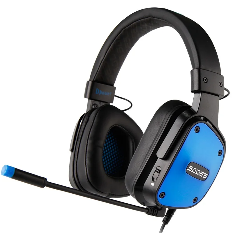 Гарнітура Sades SA-722 Dpower Black/Blue (sa722blj)