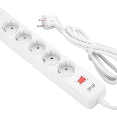 Мережевий фільтр 2E 5хSchuko, 2 м (2E-SP515M2USBWH)