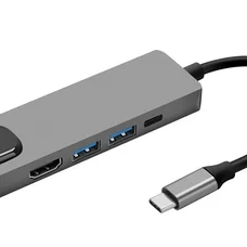 Док-станція ProLogix (PR-WUC-103B) 5 in 1 USB3.1 Type C to HDMI+2*USB3.0+USB C PD+Lan
