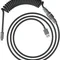 Кабель HyperX USB-A – USB-C, спіральний, 1.37 м Grey (6J678AA)