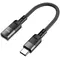 Адаптер Hoco U107 USB Type-C - Lightning (M/F), 0.1 м, Black (U107CLB)