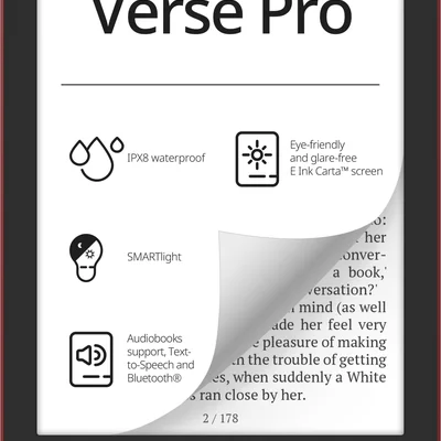Електронна книга PocketBook 634 Verse Pro Passion Red (PB634-3-CIS)