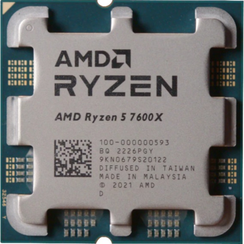 Процесор AMD Ryzen 5 7600X (4.7GHz 32MB 105W AM5) Tray (100-000000593)