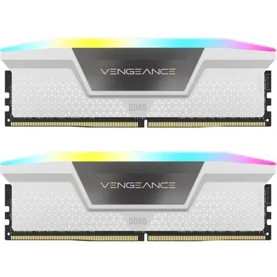 Модуль пам`ятi DDR5 2x16GB/6400 Corsair Vengeance RGB White (CMH32GX5M2B6400C36W)