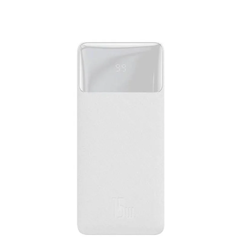 Універсальна мобільна батарея Baseus Bipow Digital Display 15W 20000mAh White (PPDML-J02) (1283126559204)