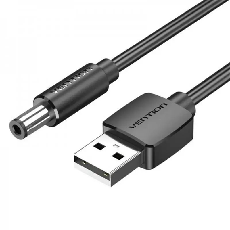 Кабель Vention USB - DC (M/M), 5.5 мм, 0.5 м, Black (CEYBD) Кабель Vention USB - DC (M/M), 5.5 мм, 0.5 м, Black (CEYBD)