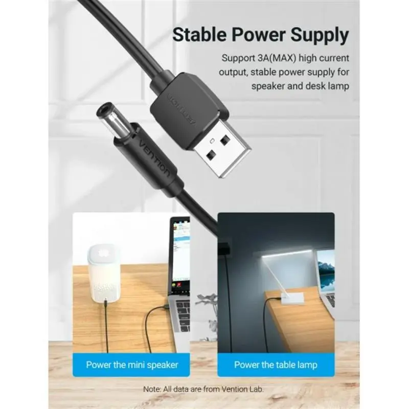 Кабель Vention USB - DC (M/M), 5.5 мм, 0.5 м, Black (CEYBD) Кабель Vention USB - DC (M/M), 5.5 мм, 0.5 м, Black (CEYBD)