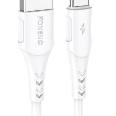 Кабель Foneng X81 1M Cable USB - USB Type-C (M/M), 2.1 A, 1 м, White (X81-CA-TC)
