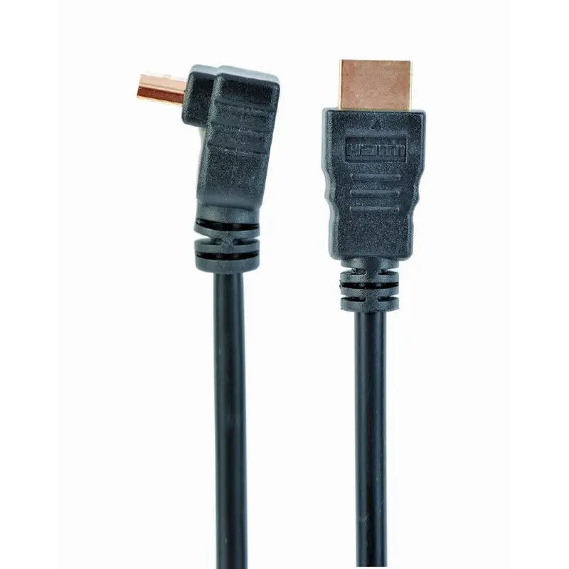 Кабель Cablexpert HDMI - HDMI V 1.4 (M/M), вилка/кутова вилка, 4.5 м, чорний (CC-HDMI490-15) пакет Кабель Cablexpert HDMI - HDMI V 1.4 (M/M), вилка/кутова вилка, 4.5 м, чорний (CC-HDMI490-15) пакет