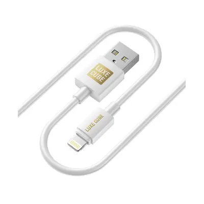 Кабель Luxe Cube USB - Lightning (M/M), 3 А, 1 м, білий (7775557575228)