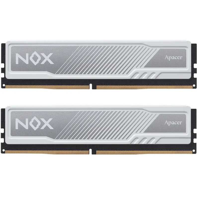 Модуль пам`ятi DDR4 2x8GB/3200 Apacer NOX White (AH4U16G32C28YMWAA-2)