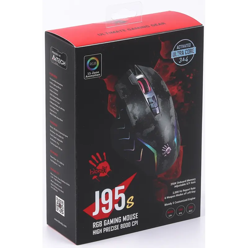 Миша A4Tech Bloody J95s Max Satellite, RGB Миша A4Tech Bloody J95s Max Satellite, RGB