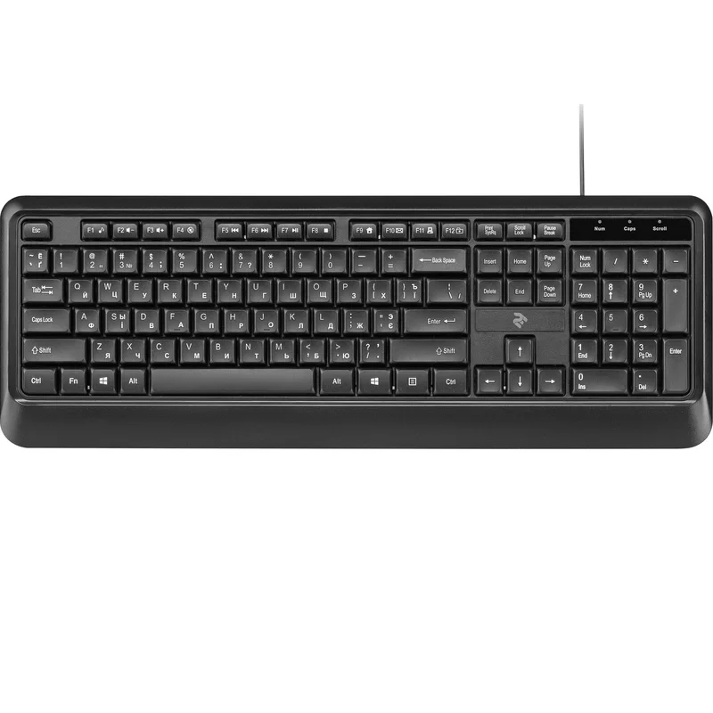 Клавіатура 2E KS130 Ukr Black (2E-KS130UB)