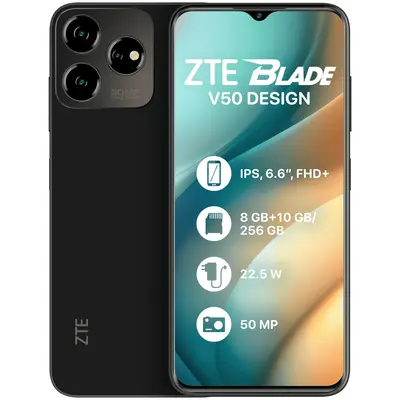 Смартфон ZTE Blade V50 Design 8/256GB Dual Sim Black