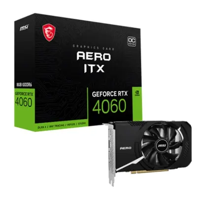 Відеокарта GF RTX 4060 8GB GDDR6 Aero ITX OC MSI (GeForce RTX 4060 AERO ITX 8G OC)