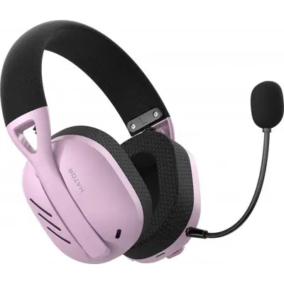 Bluetooth-гарнiтура Hator Hyperpunk 2 Wireless Tri-mode Black/Lilac (HTA-859)