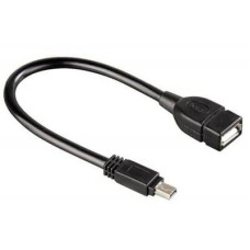 Кабель Atcom USB - mini-USB V 2.0 (F/M), (5 pin), 0.1 м, Black (12822)