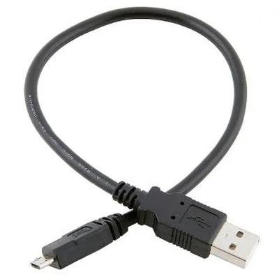 Кабель Atcom USB - micro USB V 2.0 (M/M), 0.8 м, чорний (9174) пакет