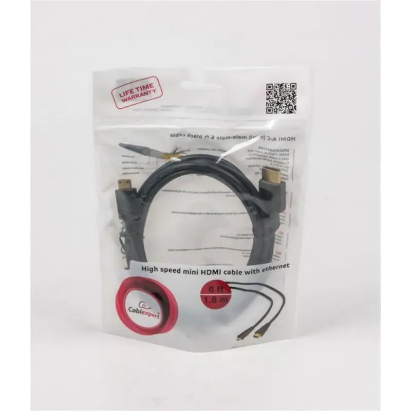Кабель Cablexpert HDMI - mini-HDMI V 1.4 (M/M), 1.8 м, Black (CC-HDMI4C-6) Кабель Cablexpert HDMI - mini-HDMI V 1.4 (M/M), 1.8 м, Black (CC-HDMI4C-6)